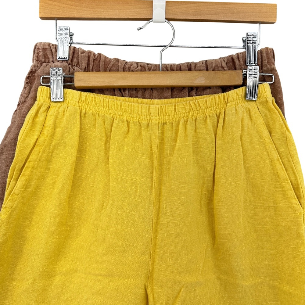 VTG CP Shades + California Threads Linen Pants Bundle Yellow Brown Women XS + S